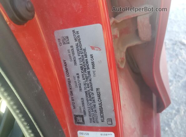 KL8CB6SA5LC448276 2020 CHEVROLET SPARK Red Widok komory silnika