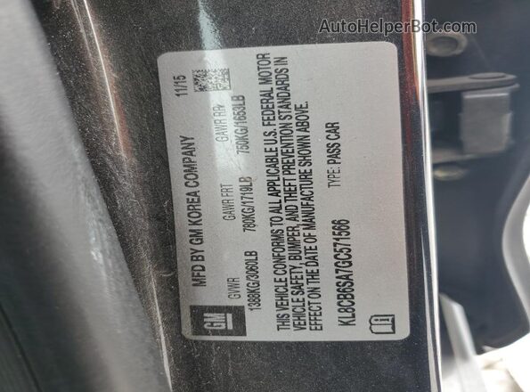 KL8CB6SA7GC571566 2016 CHEVROLET SPARK Black ძრავის განყოფილების ხედი