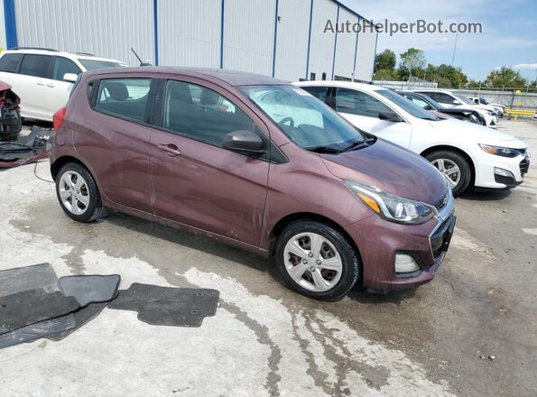 KL8CB6SA7LC441314 2020 CHEVROLET SPARK Темно-бордовый Передняя правая четверть