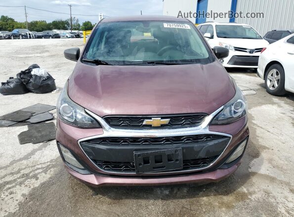 KL8CB6SA7LC441314 2020 CHEVROLET SPARK Темно-бордовый Вид спереди