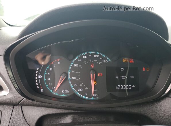 KL8CB6SA7LC466438 2020 CHEVROLET SPARK White Instrument cluster view