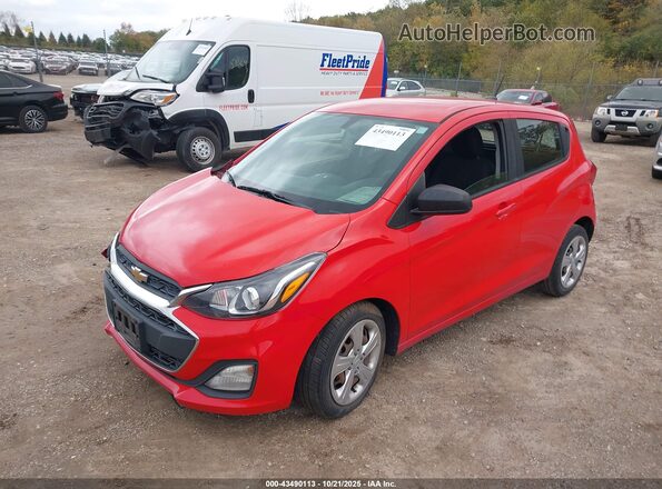 KL8CB6SA8MC221648 2021 CHEVROLET SPARK Красный Передняя левая четверть