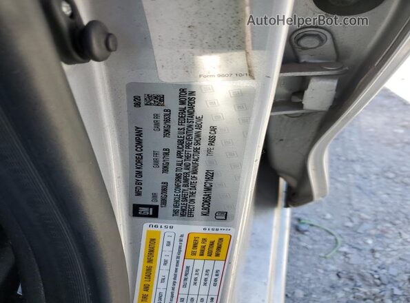 KL8CD6SA1MC716221 2021 CHEVROLET SPARK Silver 