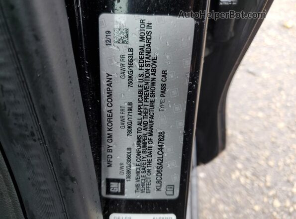 KL8CD6SA2LC447628 2020 CHEVROLET SPARK Black Widok komory silnika