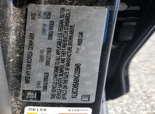 KL8CD6SA8NC028945 2022 CHEVROLET SPARK Черный Вид подкапотного пространства