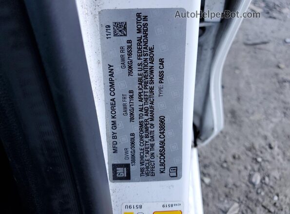 KL8CD6SA9LC438960 2020 CHEVROLET SPARK Белый Вид подкапотного пространства