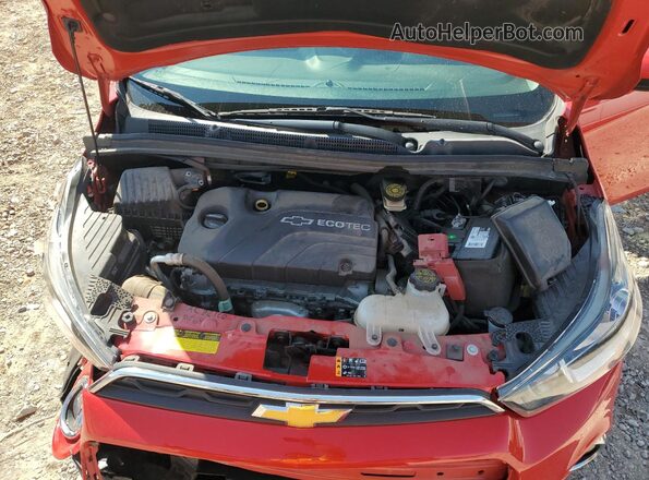 KL8CH6SA0MC734391 2021 CHEVROLET SPARK Красный Вид задней части салона