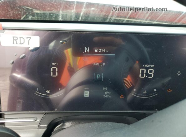 KM8HA3AB9TU351435 2026 HYUNDAI KONA Red Вид щитка приладів