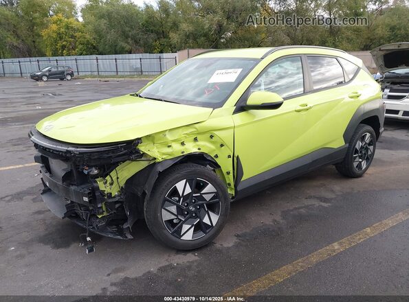 KM8HBCAB5RU068522 2024 HYUNDAI KONA Желтый Передняя левая четверть