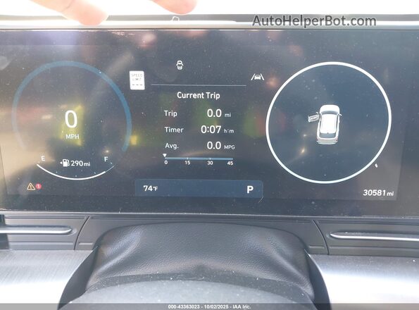 KM8HC3AB8RU050562 2024 HYUNDAI KONA Зеленый Вид задних сидений