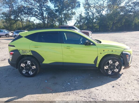 KM8HC3AB8RU050562 2024 HYUNDAI KONA Зеленый Вид задней части салона