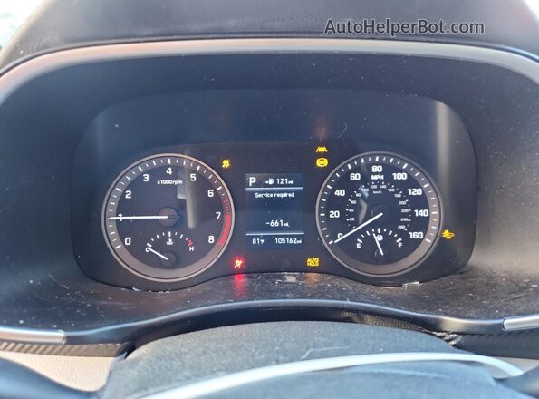 KM8J23A41LU106967 2020 HYUNDAI TUCSON Black Instrument cluster view