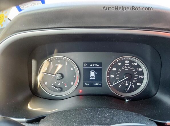 KM8J2CA42LU133319 2020 HYUNDAI TUCSON Red Vista del cuadro de instrumentos