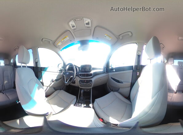 KM8J2CA46LU130696 2020 HYUNDAI TUCSON White VIN კოდის სტიკერის ხედი