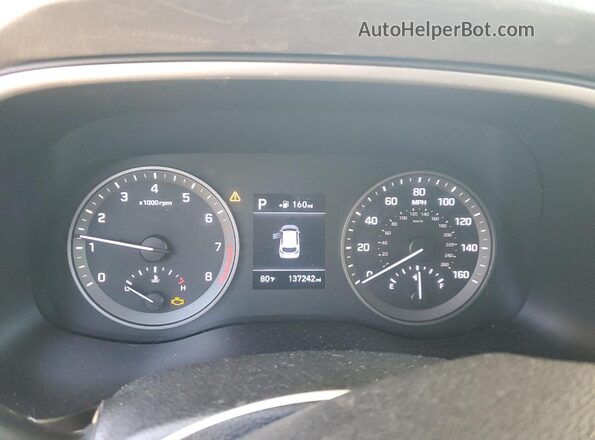 KM8J33A42LU124777 2020 HYUNDAI TUCSON Silver Vista del cuadro de instrumentos