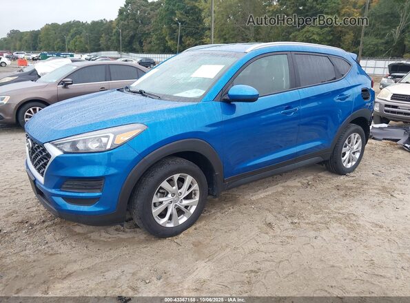 KM8J33A44LU089126 2020 HYUNDAI TUCSON Blue წინა მარცხენა ხედი სამი მეოთხედიდან