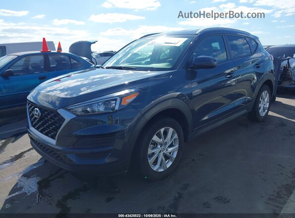 KM8J33A45KU986910 2019 HYUNDAI TUCSON Blue Առջևի ձախ երեք քառորդ տեսարան