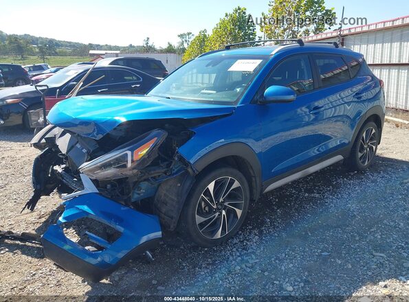KM8J33AL0MU311685 2021 HYUNDAI TUCSON Blue Przód lewy