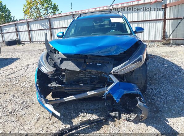 KM8J33AL0MU311685 2021 HYUNDAI TUCSON Blue Widok zestawu wskaźników