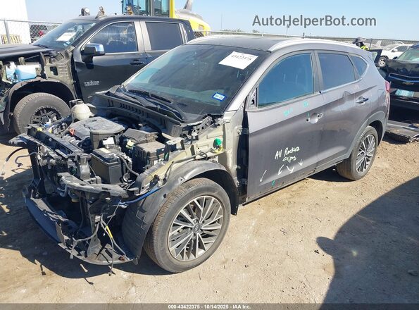 KM8J33AL2LU113074 2020 HYUNDAI TUCSON Gray წინა მარცხენა ხედი სამი მეოთხედიდან