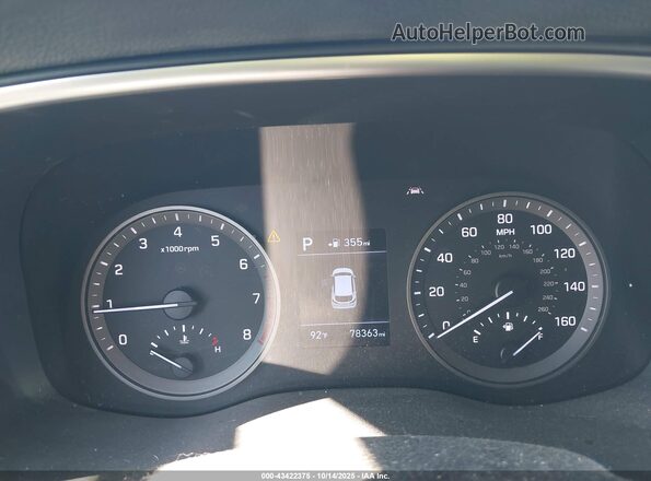 KM8J33AL2LU113074 2020 HYUNDAI TUCSON Gray უკანა სავარძლების ხედი