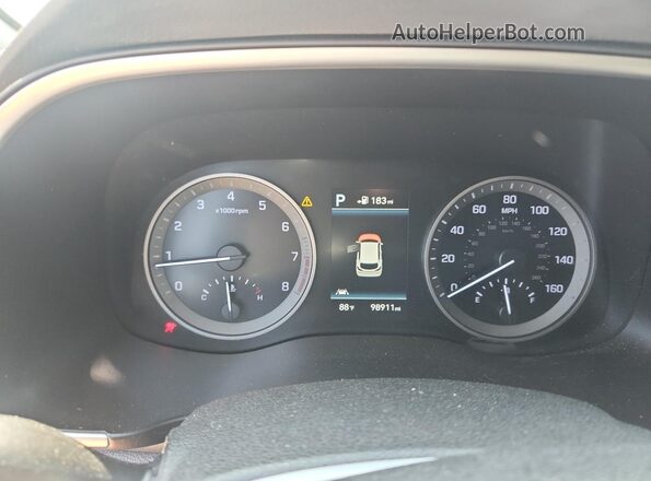 KM8J33AL4LU262957 2020 HYUNDAI TUCSON Gray Вид щитка приладів