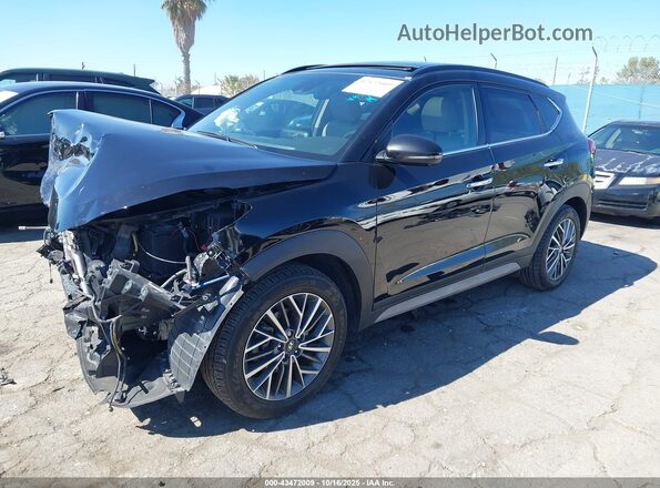 KM8J33AL4MU409375 2021 HYUNDAI TUCSON Черный Передняя левая четверть