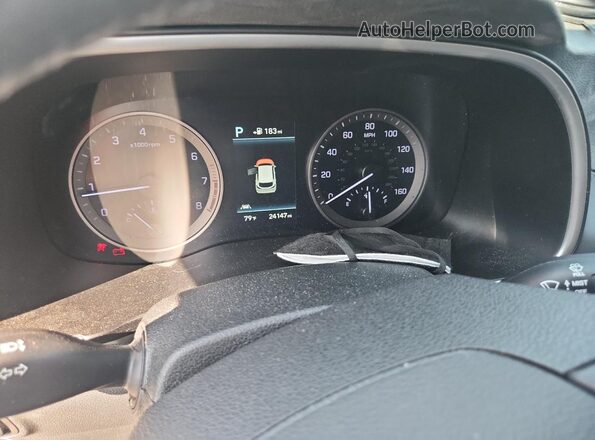KM8J33AL6LU196895 2020 HYUNDAI TUCSON Silver ხელსაწყოთა პანელის ხედი