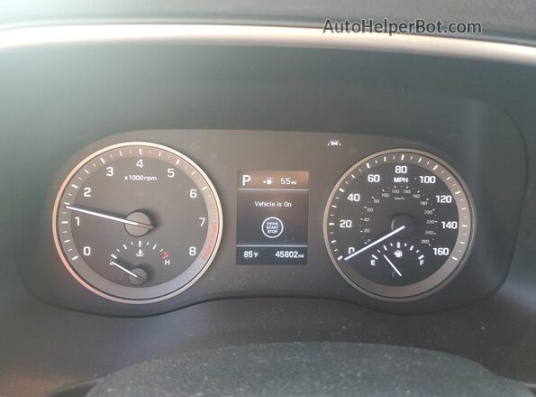 KM8J3CAL5LU246573 2020 HYUNDAI TUCSON White Vista del cuadro de instrumentos