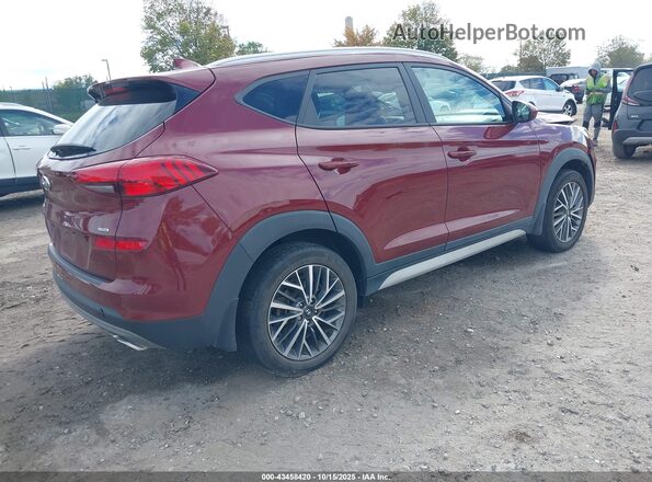 KM8J3CAL7LU149519 2020 HYUNDAI TUCSON Burgundy Trasero derecho