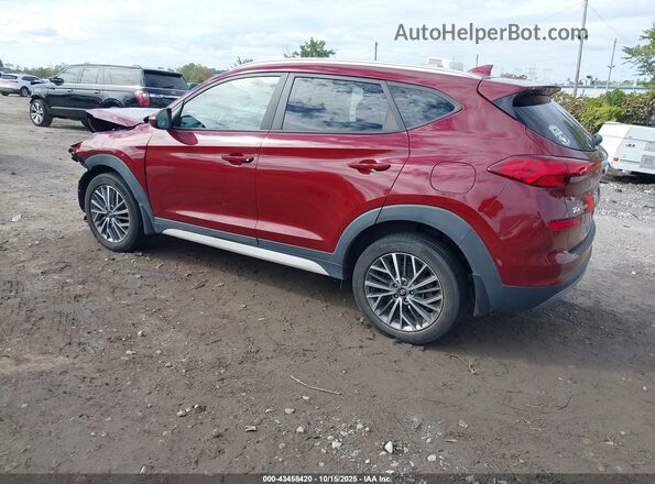 KM8J3CAL7LU149519 2020 HYUNDAI TUCSON Burgundy Trasero izquierdo