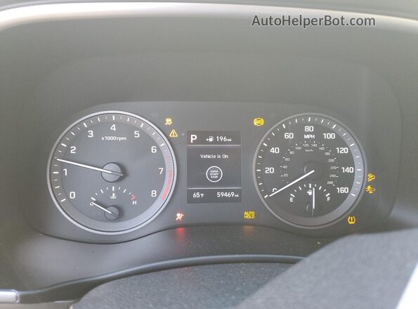 KM8J3CAL7LU152386 2020 HYUNDAI TUCSON White ხელსაწყოთა პანელის ხედი