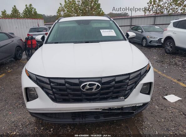 KM8JBCA13NU022996 2022 HYUNDAI TUCSON HYBRID White Widok zestawu wskaźników