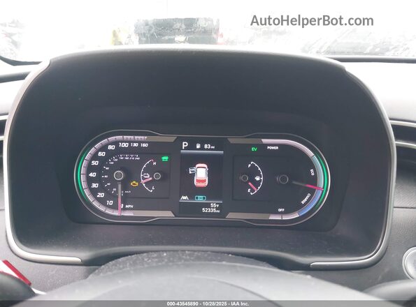 KM8JBCA13NU022996 2022 HYUNDAI TUCSON HYBRID White Widok tylnych siedzeń