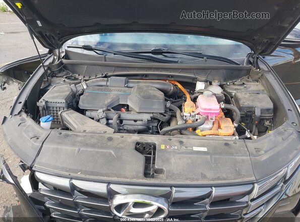 KM8JFCA13NU058675 2022 HYUNDAI TUCSON HYBRID Black Rear view