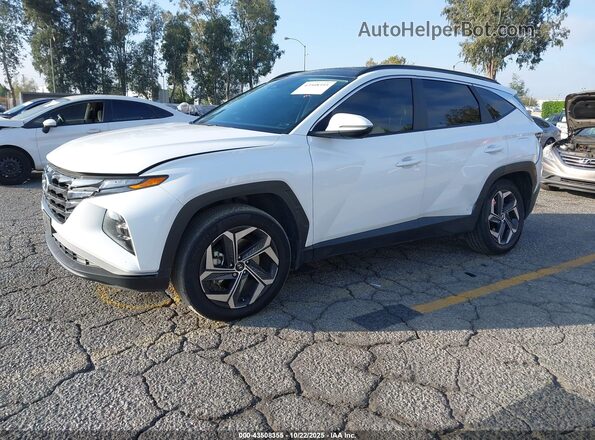 KM8JFCA17PU104981 2023 HYUNDAI TUCSON HYBRID White Vista tres cuartos delantera izquierda