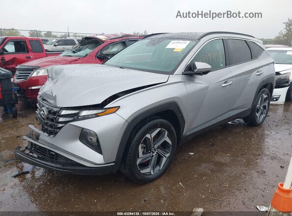 KM8JFCA18NU077285 2022 HYUNDAI TUCSON HYBRID Gray Передня ліва чверть
