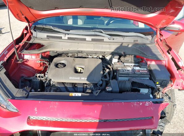 KM8K12AA2LU430887 2020 HYUNDAI KONA Red Вид ззаду
