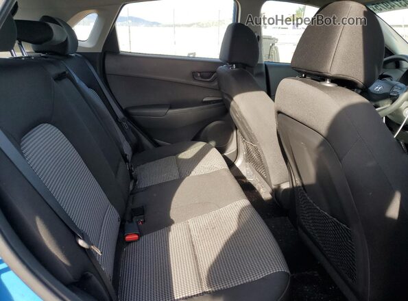 KM8K12AA6LU515697 2020 HYUNDAI KONA Blue Rear seats view