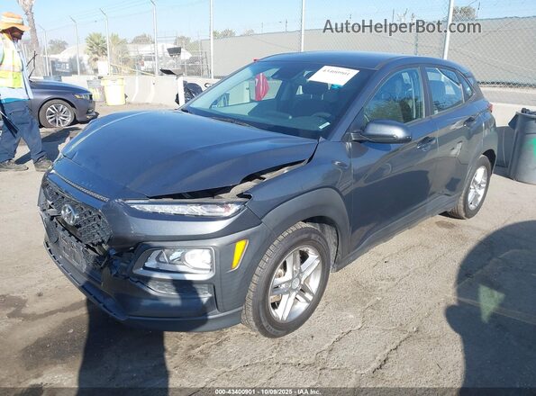KM8K12AA6LU540132 2020 HYUNDAI KONA Gray Vista tres cuartos delantera izquierda