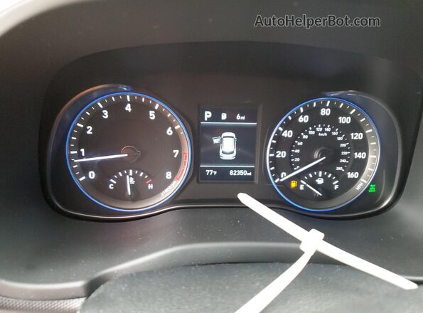 KM8K2CAA0LU408745 2020 HYUNDAI KONA Red Vista del cuadro de instrumentos