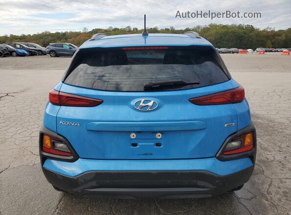 KM8K2CAA5LU491587 2020 HYUNDAI KONA Blue Вид ззаду