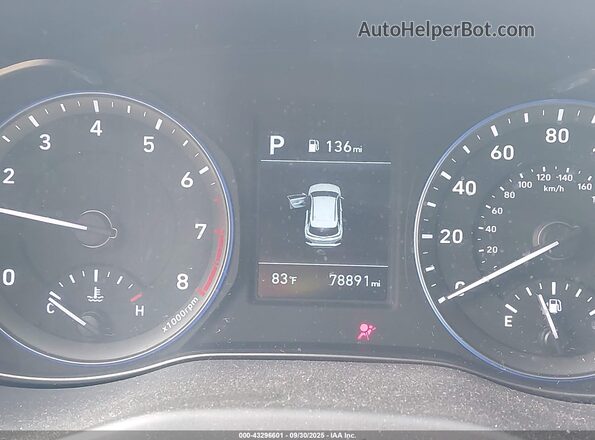 KM8K2CAA8LU483614 2020 HYUNDAI KONA Blue უკანა სავარძლების ხედი