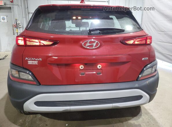 KM8K2CAB6NU768680 2022 HYUNDAI KONA Красный Вид сзади