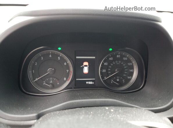 KM8K32AB9NU840530 2022 HYUNDAI KONA Silver Widok zestawu wskaźników