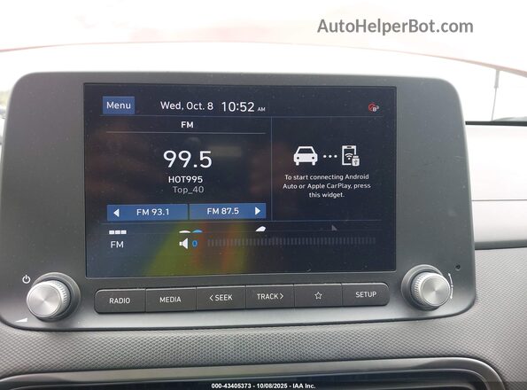 KM8K33AG4NU152341 2022 HYUNDAI KONA ELECTRIC Red 