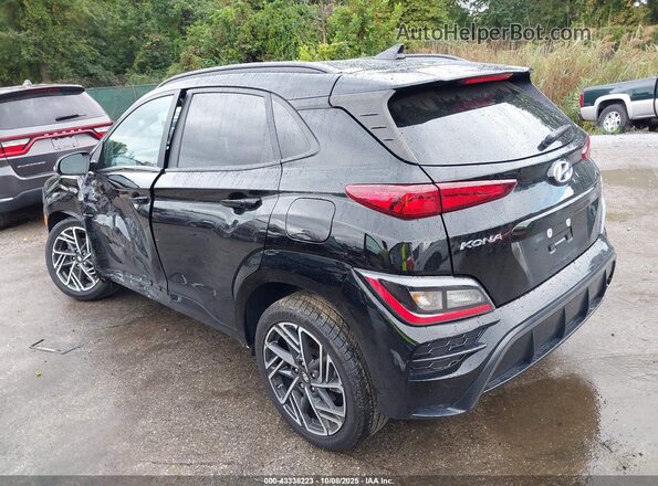 KM8K3CA37NU831081 2022 HYUNDAI KONA Черный Задняя левая четверть