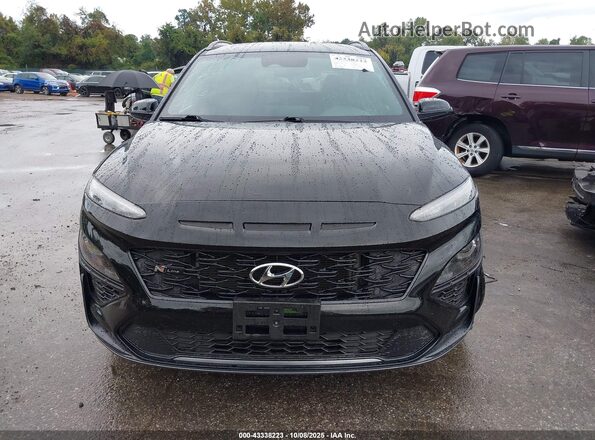 KM8K3CA37NU831081 2022 HYUNDAI KONA Черный Вид задней части салона