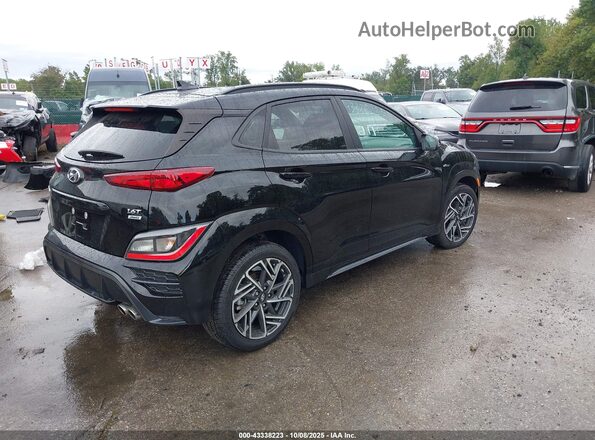 KM8K3CA37NU831081 2022 HYUNDAI KONA Черный Задняя правая четверть