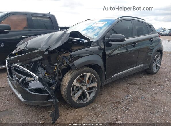 KM8K53A51LU513367 2020 HYUNDAI KONA Black Vista tres cuartos delantera izquierda